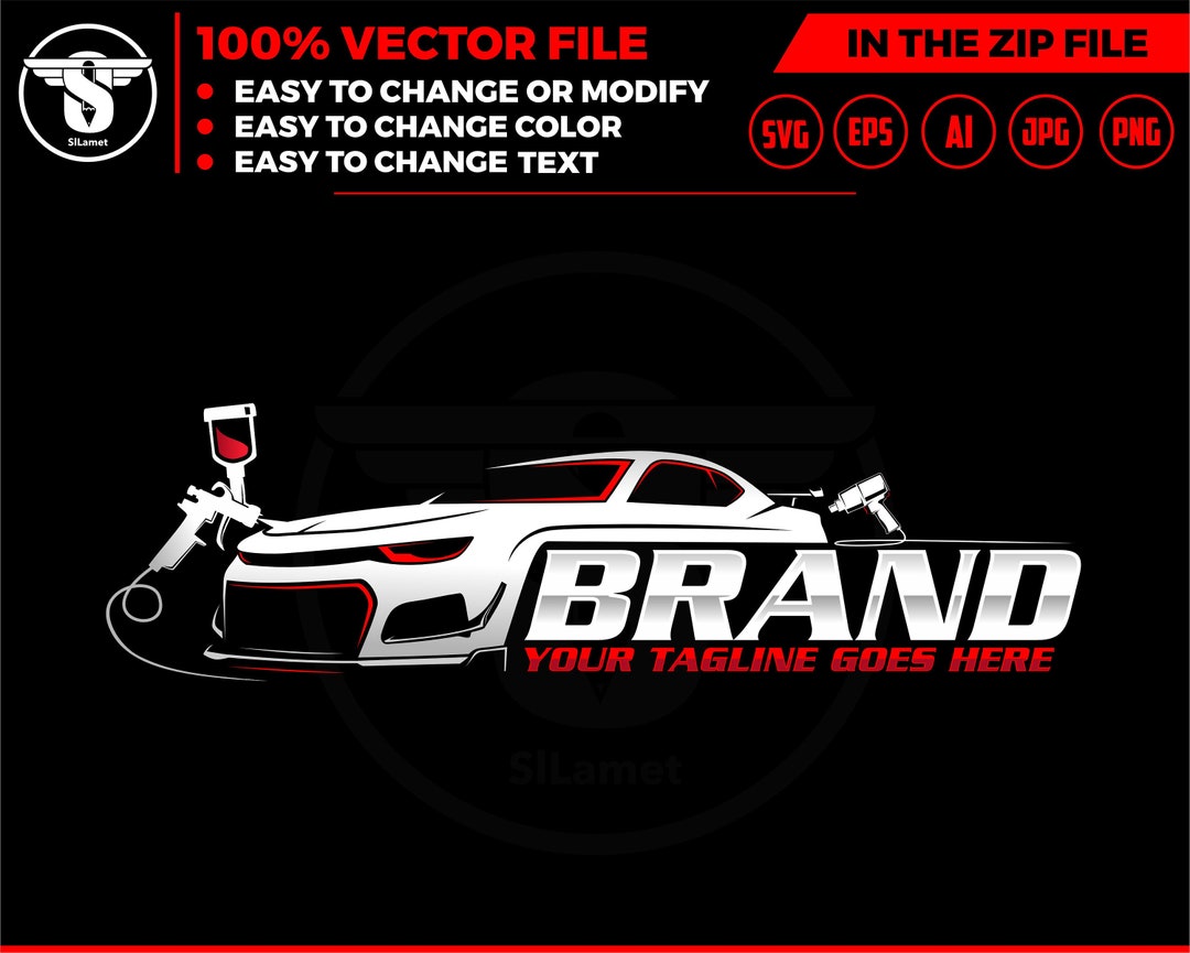 Car Painting Logo, Auto Paint Logo, Car Paint Logo, Paint Body Car Logo
