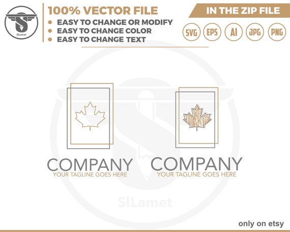 maple leaf logo - furniture logo - canada - maple frame - Canadian maple leaf