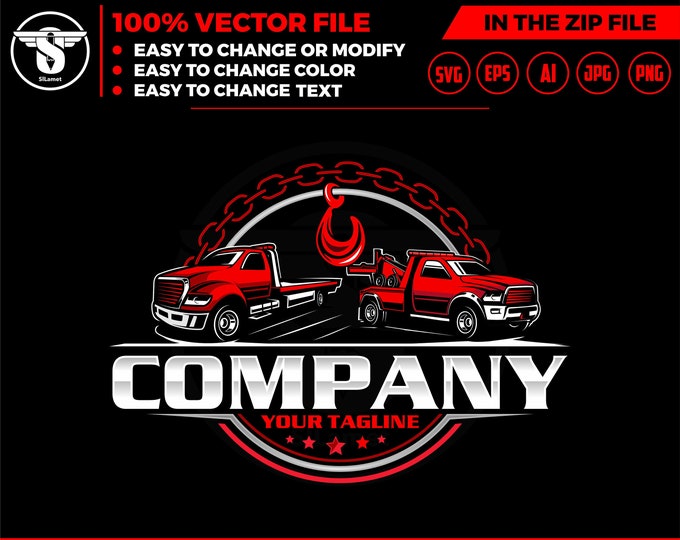 towing truck logo, towing logo template, towing chain svg, tow truck 18 wheeler, tow truck logo, towing service logo, tow car logo