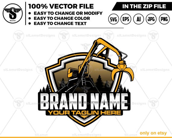 barko loader logo - logging equipment logo - heavy logging equipment logo - Logging Machines logo