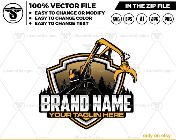 barko loader logo - logging equipment logo - heavy logging equipment logo - Logging Machines logo