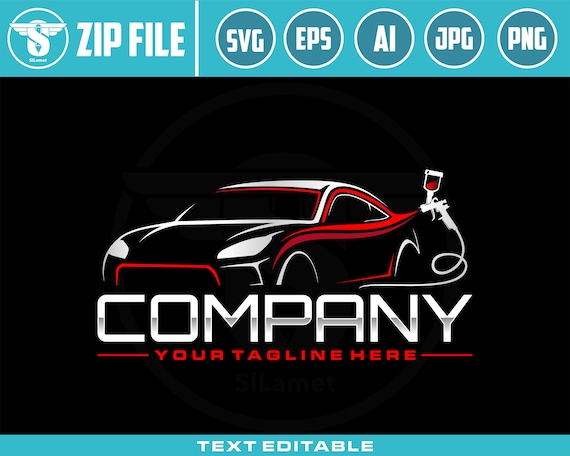 car painting logo, auto paint logo, car paint logo, paint body car logo, auto body paint logo, painting car logo, automotive logo SVG file