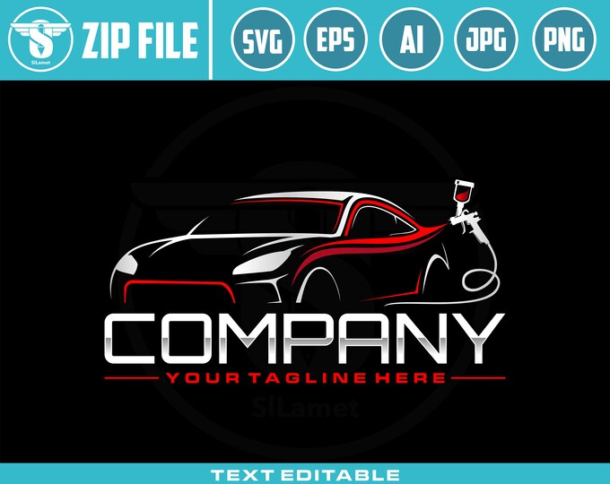 car painting logo, auto paint logo, car paint logo, paint body car logo, auto body paint logo, painting car logo, automotive logo SVG file