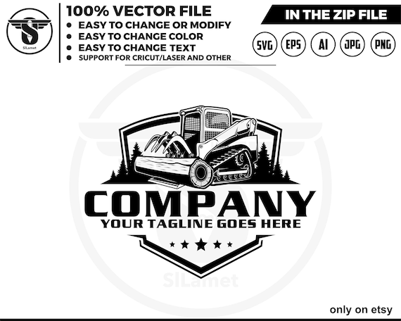 skid steer grapple tree logo, skid steer grapple logo, mini track grapple svg, Skid steer grapple svg, skid steer logo, skid steer svg