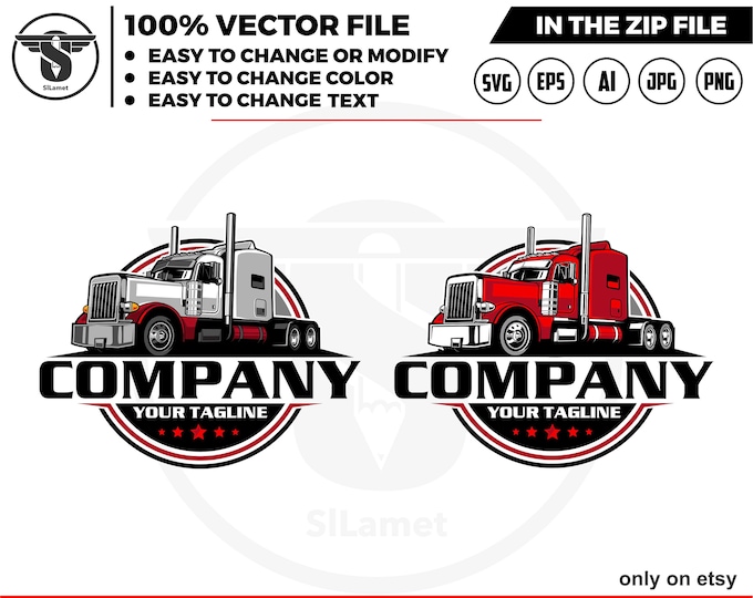 trucking logo, big rig logo, Trucking Company Logo, Moving Truck, Semi Truck logo, head Trucking logo, semi truck trailer logo Truck trailer