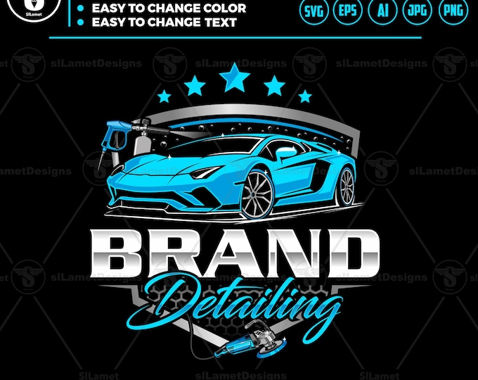 Car Detailing Logo Template: Auto wash svg (Digital Download)