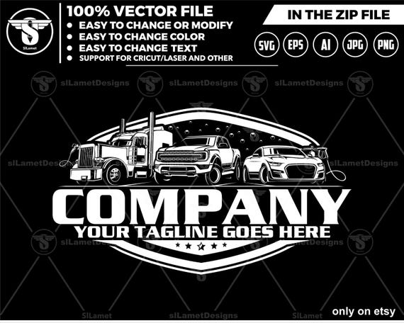 vehicle wash logo - vehicle detailing logo, big rig, trucking, car wash logo,cleaning car logo , automotive logo, detailing logo