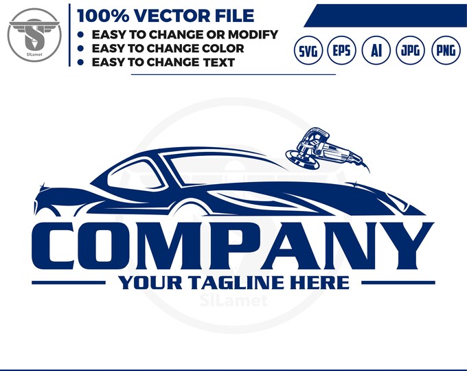 auto detailing - car logo template - Car Detailing Services logo - car wash logo template - car clean logo - auto detailing logo SVG - auto