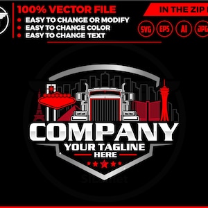 trucking las vegas logo - truck city logo - trucking logo