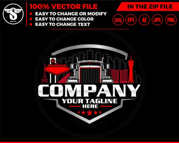 trucking las vegas logo - truck city logo - trucking logo