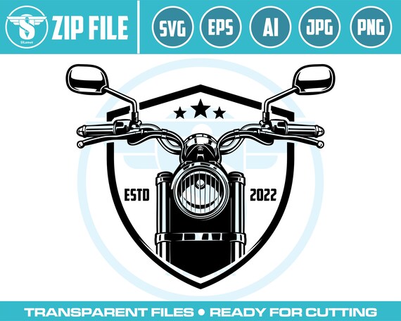 Motorcycle classic Svg, Motorcycle Svg, Chopper Cruiser Svg Harley Svg Clipart Motorbike Svg PNG Files for Cricut Vector For Silhouette SVG