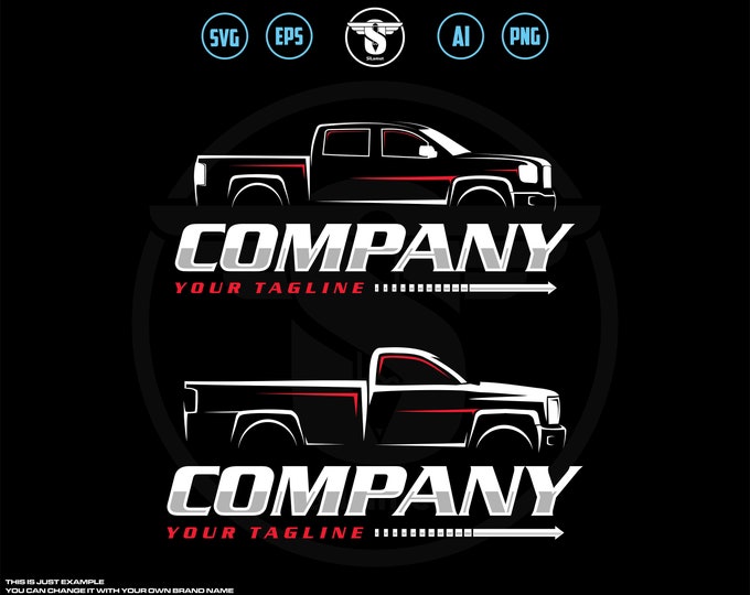 pickup logo, pickup truck svg, pickup truck Company Logo, pickup truck outline, pickup truck line art, pickup truck Brand, offroad t-shirt