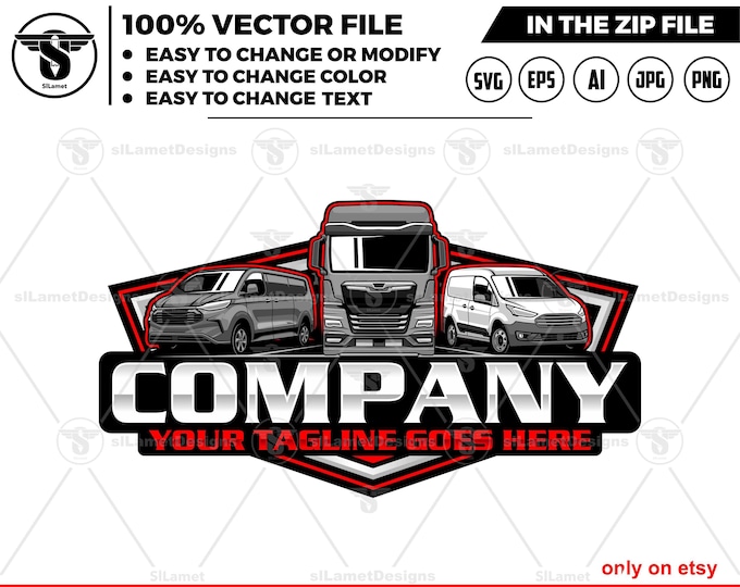 delivery transport logo - delivery trucking logo, TruckingLogo ,  logistics trucking, delivery van logo - transportation, logistics