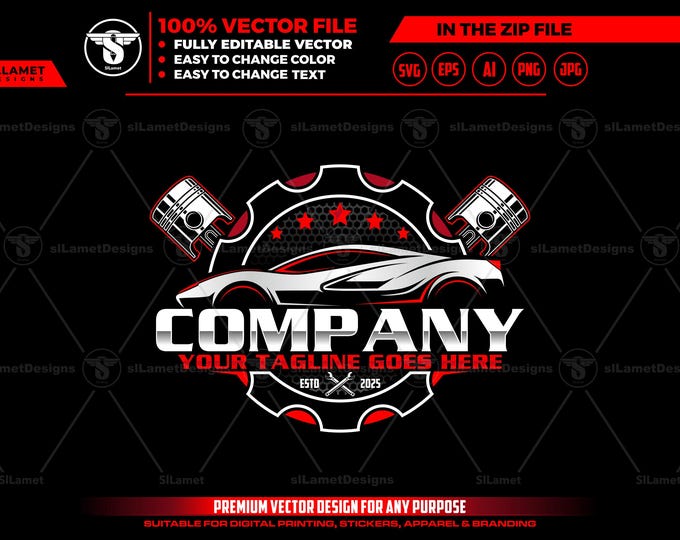 car service logo: Car Repair, Auto Fix SVG, Automotive file vector, vehicle service