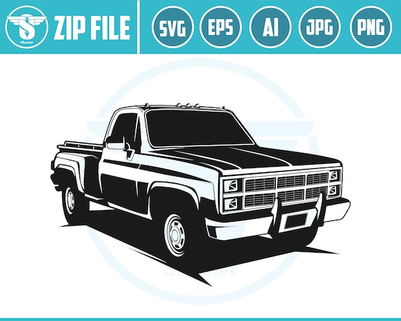 gmc commercial vehicle svg, pickup truck, pickup truck Logo, pickup truck svg, pickup truck tshirt, silhouette SVG Vector Cricut Cut Cutting