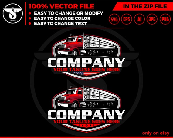 america logging truck logo - logging truck logo - truck hauling wood logo