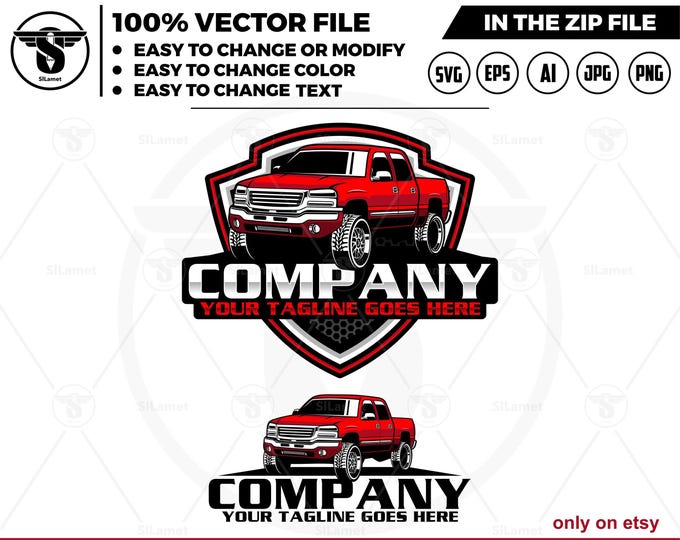 GMC truck logo - pickup truck logo template - 2006 GMC Sierra 1500 -  GMC pickup logo - Sierra 1500
