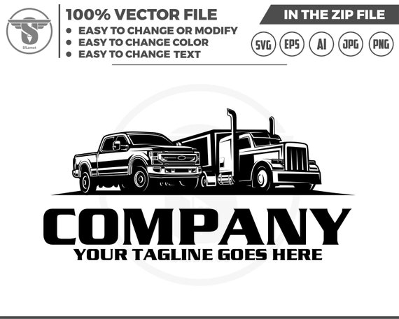 trucking and pickup logo svg, Trucking Company Logo, Moving Truck, Semi Truck, Trucking Brand Truck Door Logo, Trucker Logo, trucking tshirt
