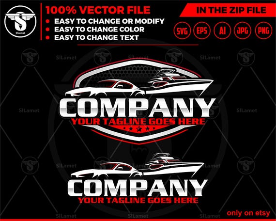 boats and car logo svg, Speed Boat logo Svg, Speedboat Svg, Motor Boat Svg, Yacht Luxury Water, passenger ship, Cruise Ship log svg, sea