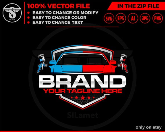 car painting logo, auto paint logo, car paint logo, paint body car logo, auto body paint logo, painting car logo, automotive logo SVG file