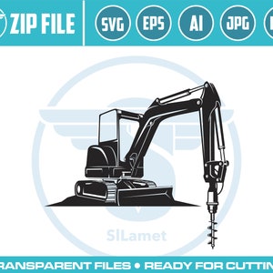 excavator drilling svg, excavator drill svg, drilling rig svg, Drilling Machine, Drilling Machine Earth, Rig for Hole Digging, ecavator svg