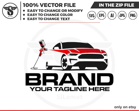 car painting logo, auto paint logo, car paint logo, paint body car logo, auto body paint logo, painting car logo, automotive logo SVG file