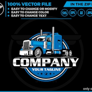 trucking logo, big rig logo, Trucking Company Logo, Moving Truck, Semi Truck logo, head Trucking logo, semi truck trailer logo Truck trailer