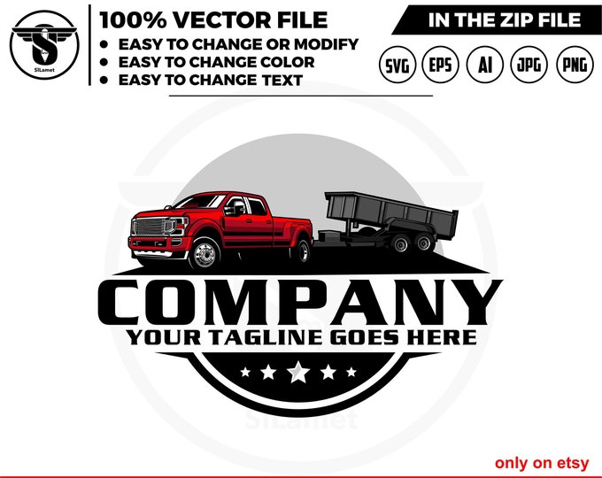 ford pickup dump trailer , dump trailer logo, pickup svg,trailer logo,trailer towing, logo,towing Company, Logo pickup, pickup ford, ford