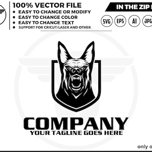 logo del cane arrabbiato - cane arrabbiato in formato SVG - logo del cane - testa di cane