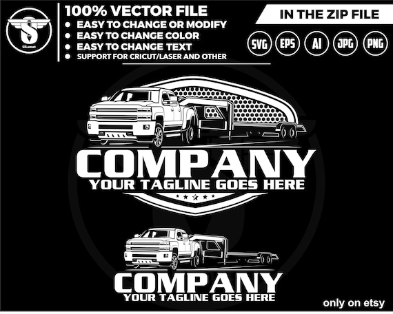 hotshot services logo - hotshot logo - pickup flatbed trailer logo - pickup and flatbed trailer logo, 2015 Chevrolet 3500HD Duramax dually