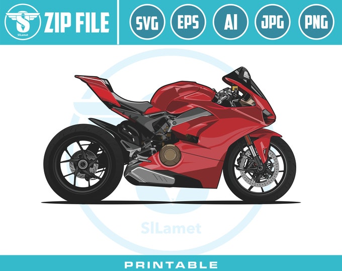 Ducati Superbike 1199 Panigale R svg, racing motorbike, illustration motorbike, vector motorbike, print motorbike, t-shirt screen printing