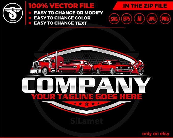 motorbike, car, trucking, boat logo,  rv logo , vehicle storage logo,  boat, Speedboat, automotive logo