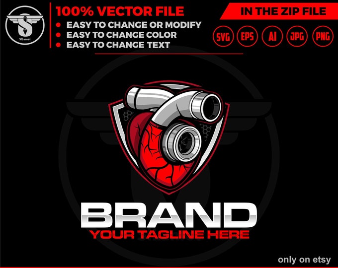heart turbo logo, turbo logo, Turbo Power logo, turbo heart logo, Turbo Charger, Engine Car Svg, Turbo Mechanic Engine Svg, Turbo Sticker