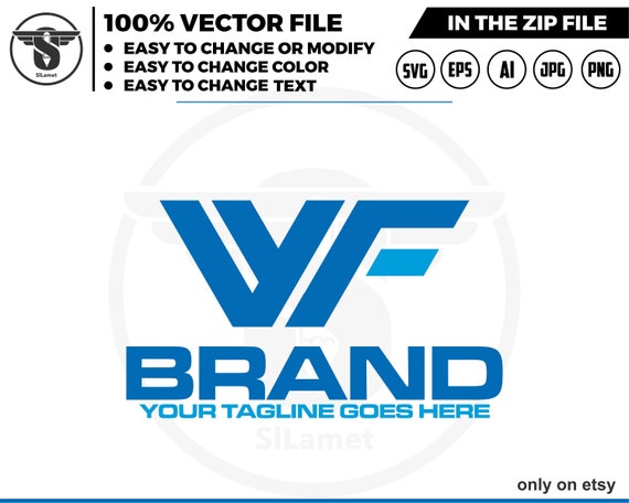 initial WF logo - text WF logo - font WF logo