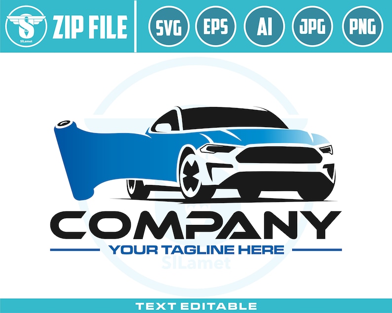 Wrap Car Logo Svg, Autowrap Loggo, Car Painting Logo, Auto Paint Logo