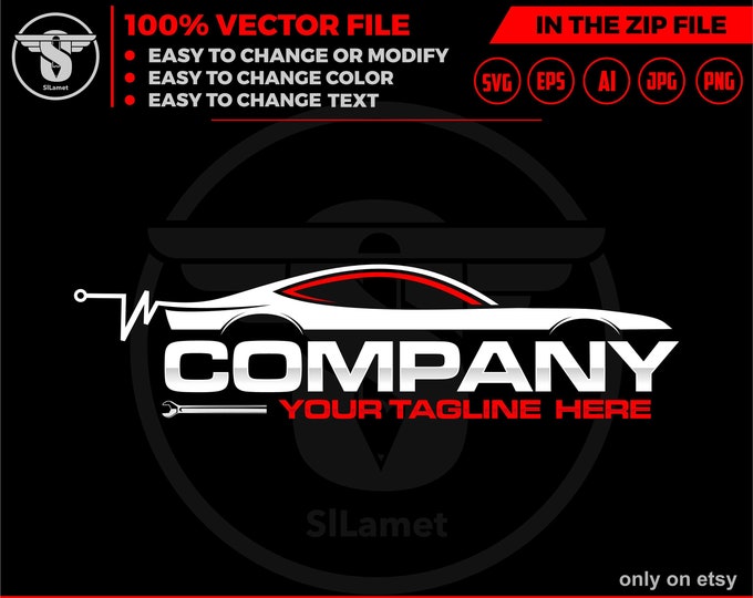 diagnostics car logo - car repair logo template, car service logo, automotive logo