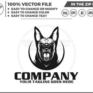 angry dog logo - angry dog svg - dog logo -