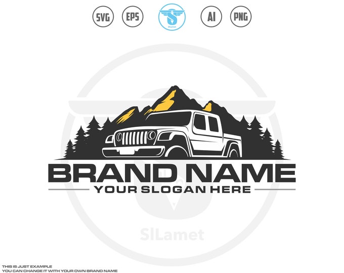 pickup logo, pickup truck svg, pickup truck offroad Logo, pickup truck outline, pickup silhouette, pickup truck Brand, offroad t-shirt,