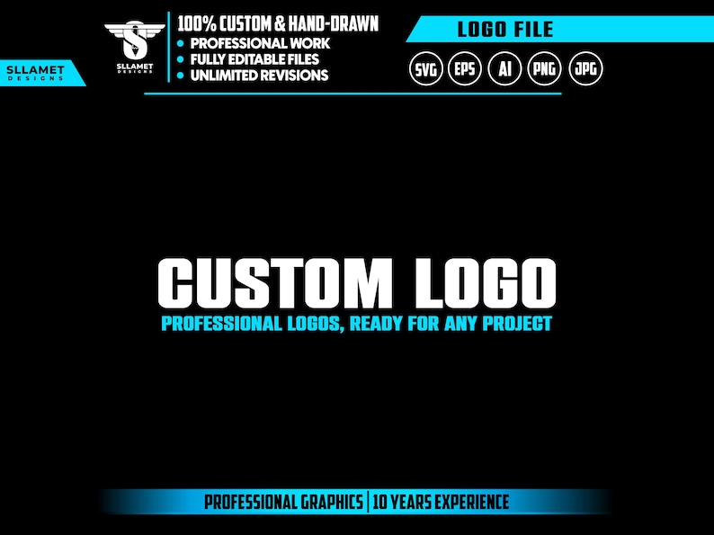 custom logo for your business : Unlimited Revisions image 1