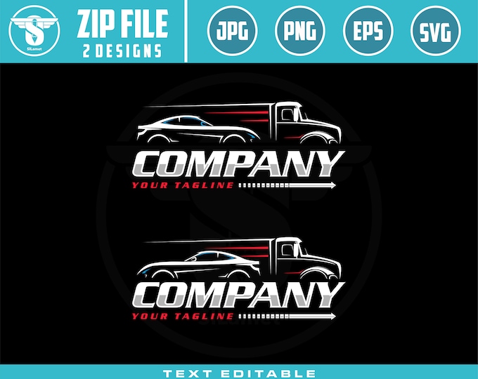 automotive logo, trucking logo, truck and car, truck line art, truck outline, truck svg, trucking, semi truck, truck trailer, truck clipart,