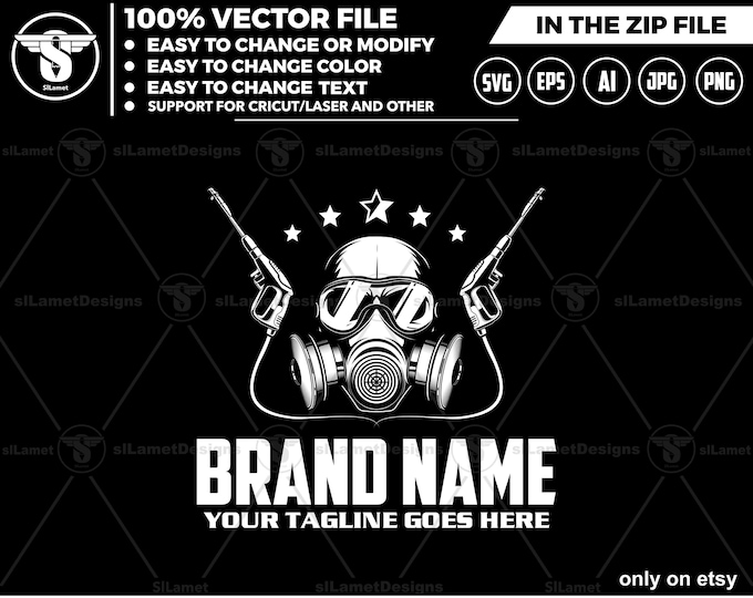 Pressure Wash Logo Template: Car Detailing, Auto Salon (svg, ai, eps, pdf, png, jpg)