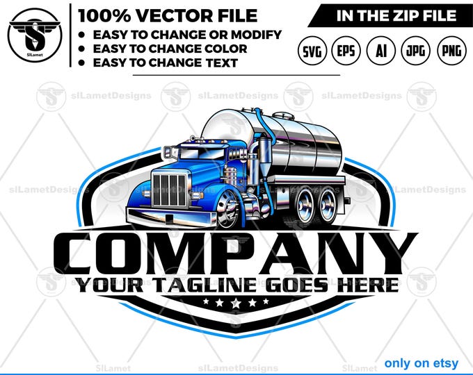 Tank Truck logo, Oil Truck logo, Truck Svg, Tank Truck svg, Tank Truck , water truck logo
