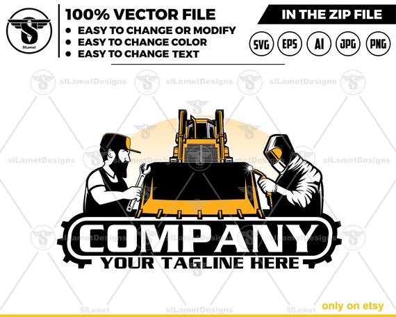 equipment vehicles repair logo - equipment vehicles services logo - heavy equipment svg - attachment equipment repair - welding equipment