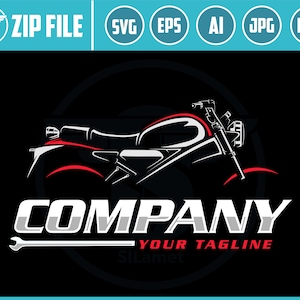Logotipo de reparación de motocicletas, Svg de motocicleta clásica, Svg de motocicleta, Svg de chopper cruiser, Svg de Harley, Clipart de motocicleta Svg, archivos PNG para Cricut