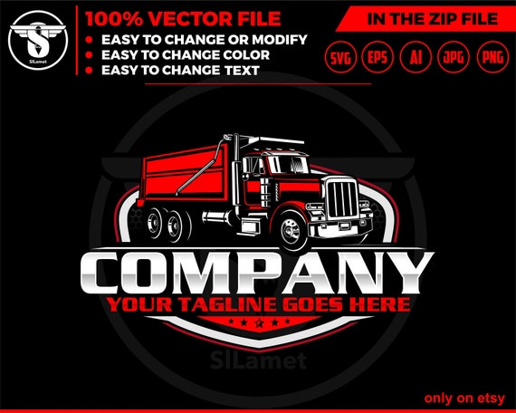 Dump Truck logo, Truck logo Svg, american dump truck logo, trucking logo, industry, heavy, machinery, industrial, equipment, construction