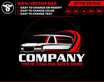 Delivery Van Logo SVG: Cargo Vehicle Graphic (Digital Download)