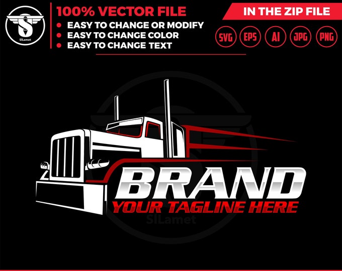 trucking svg, Trucking Company Logo, Moving Truck, Semi Truck, Trucking Brand, Truck Door Logo, Trucker Logo, trucking t-shirt, truck print