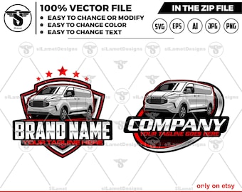 Delivery Van Logo: Commercial Graphics (Digital Download)
