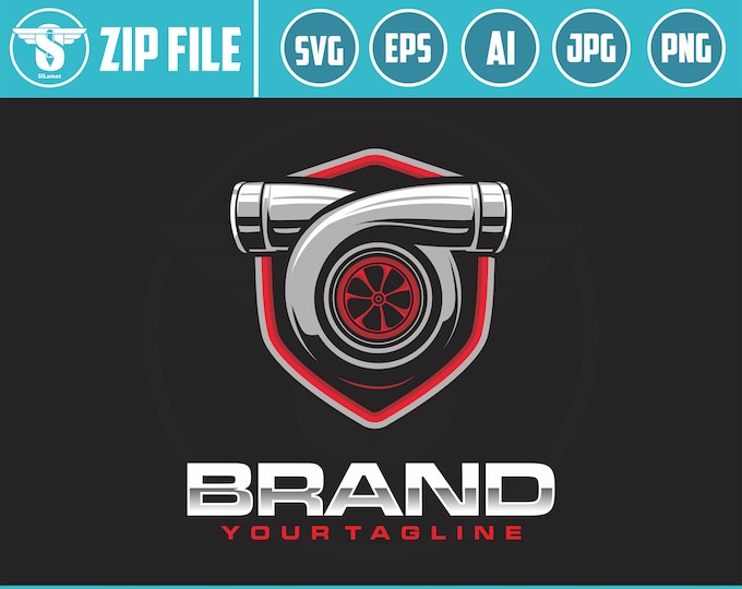 turbo logo SVG, turbo SVG, Turbo Power Svg, Turbo Charger Engine Car Svg, Turbo Charger Mechanic Engine Svg, Turbo Sticker Svg, Png, AI Dxf
