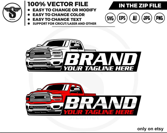 pickup logo - pickup truck svg - pickup truck Company Logo - pickup truck vector - ram pickup